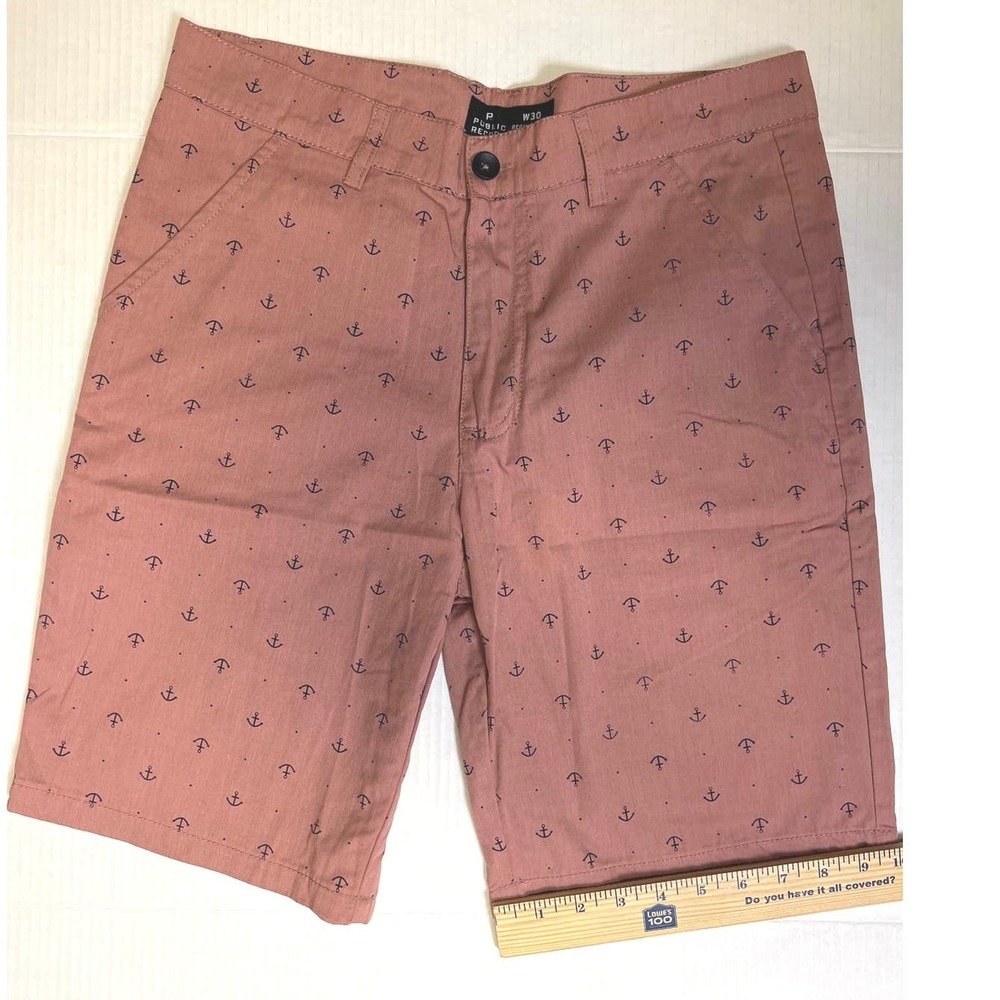 Sale!! Public Record Mens Shorts regular fit size 30 rosewood